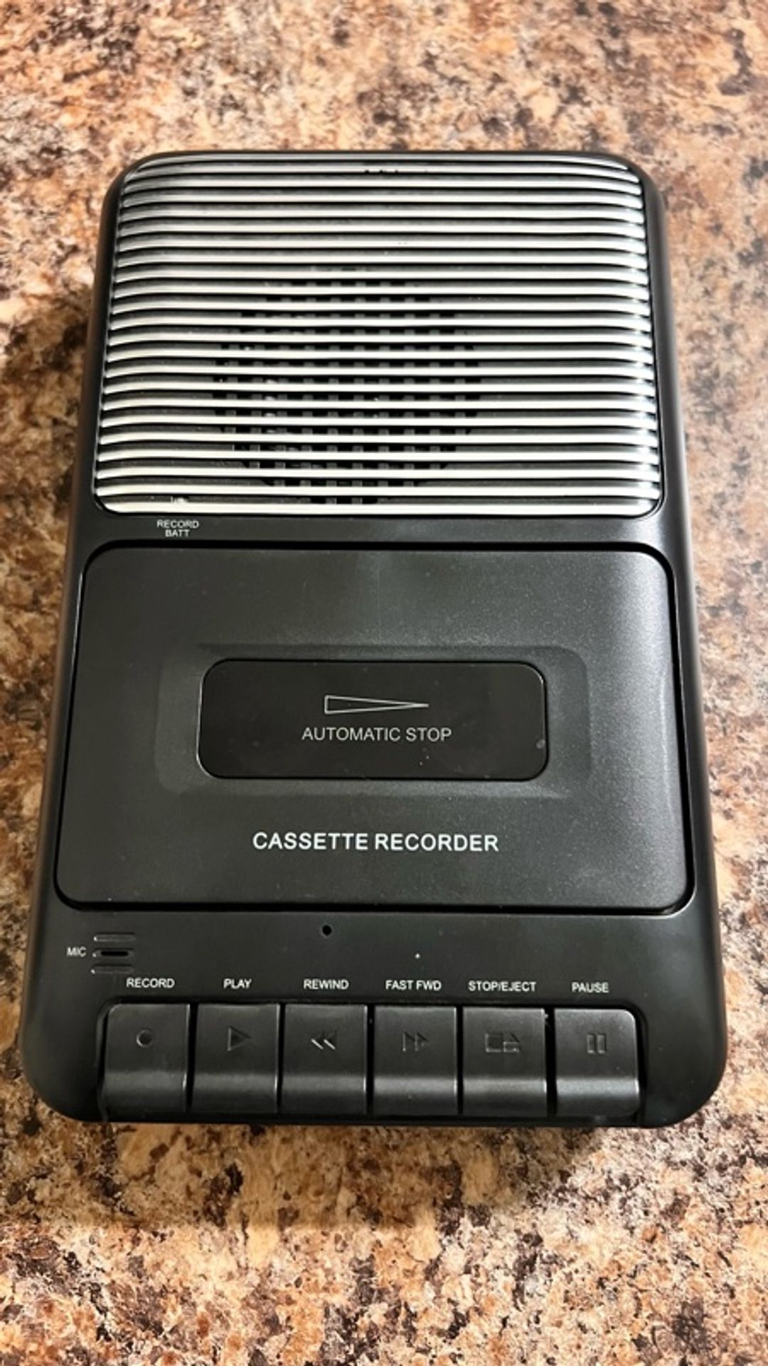 ONN Portable Cassette Recorder Black