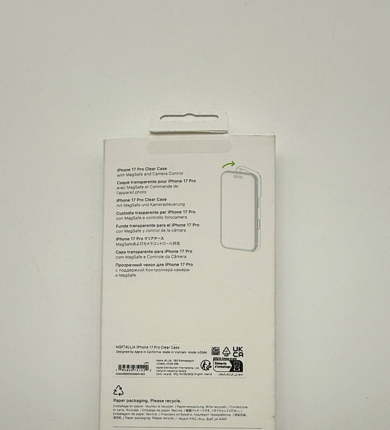 Apple iPhone 17 Pro Clear Case with MagSafe