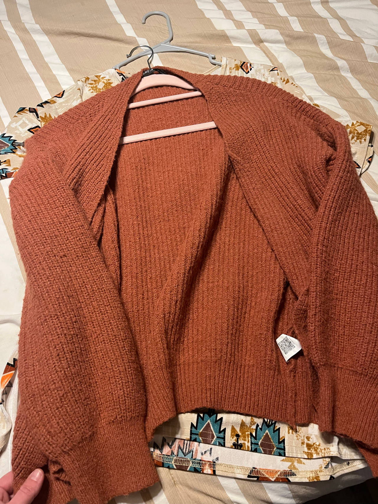 SHEIN Open Front Chunky Knit Cardigan