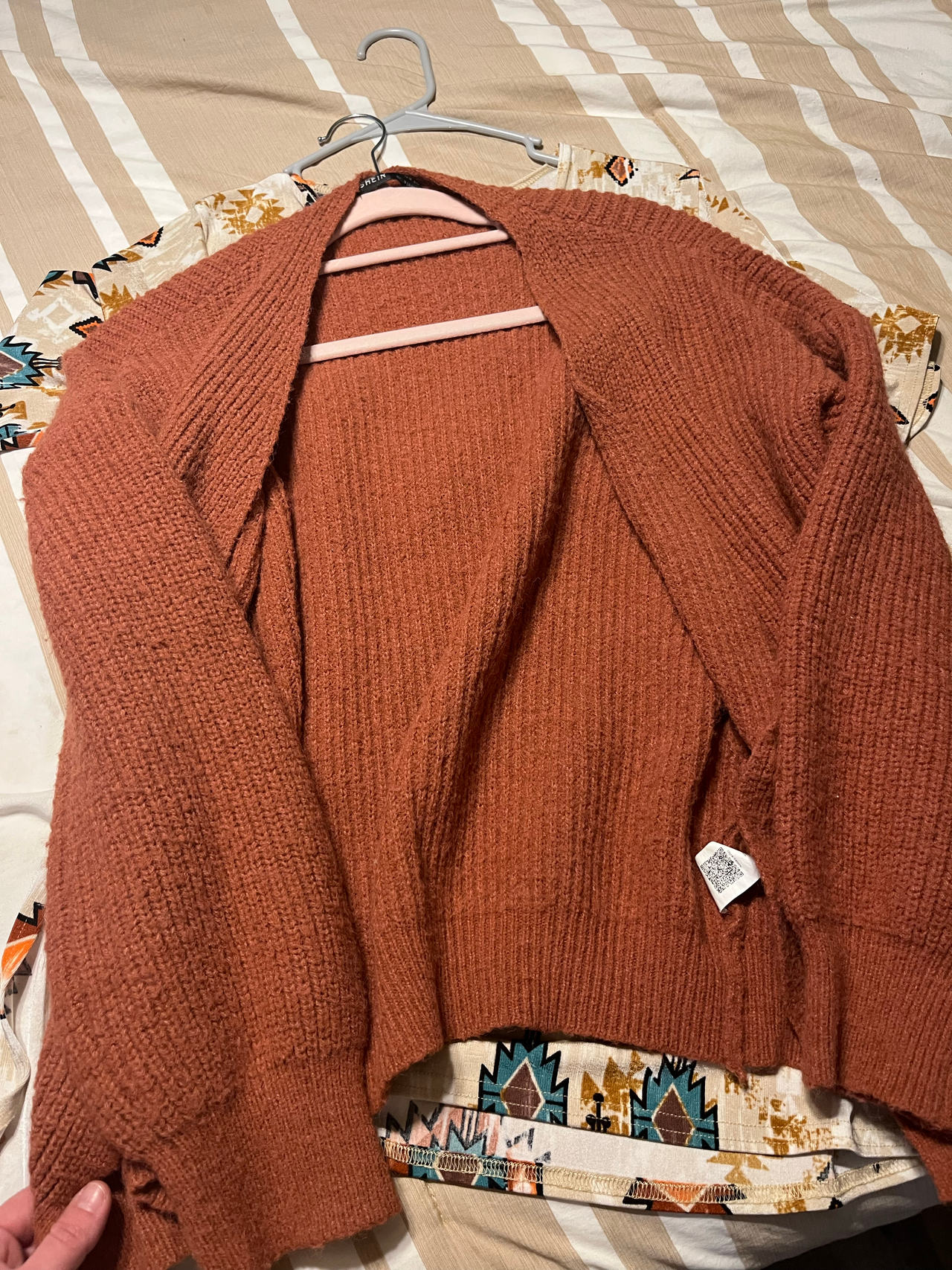 SHEIN Open Front Chunky Knit Cardigan