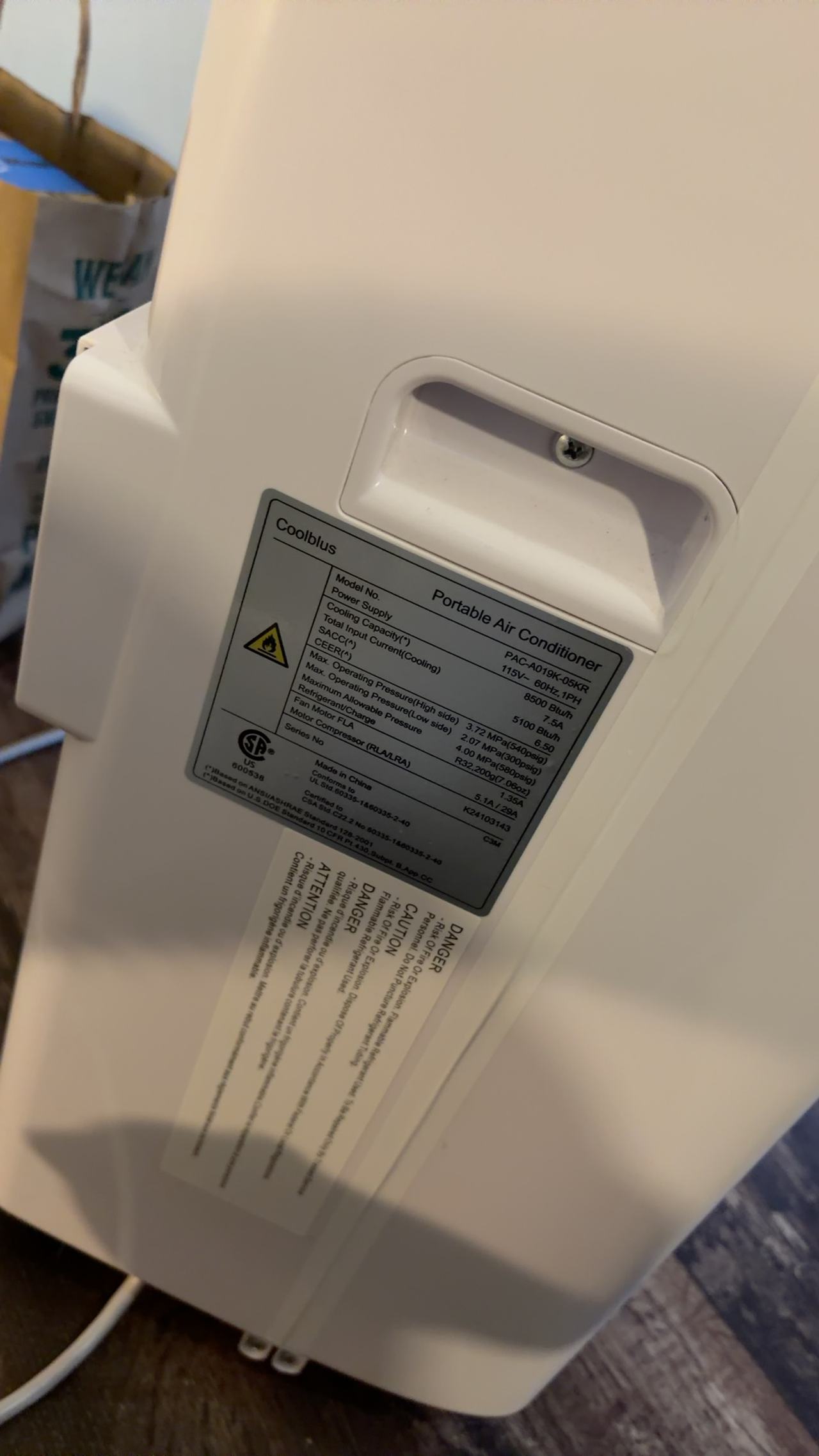 coolblus portable air conditioner