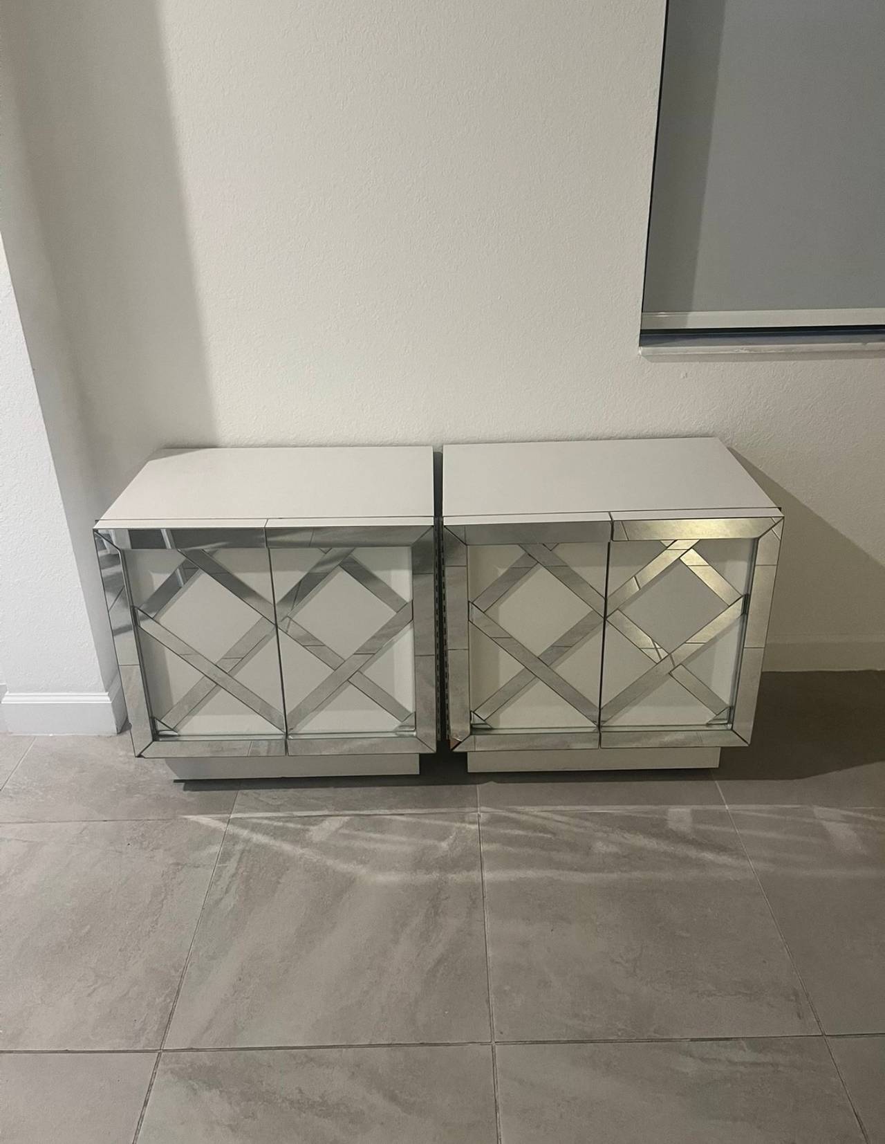 Mirrored Accent Cabinet