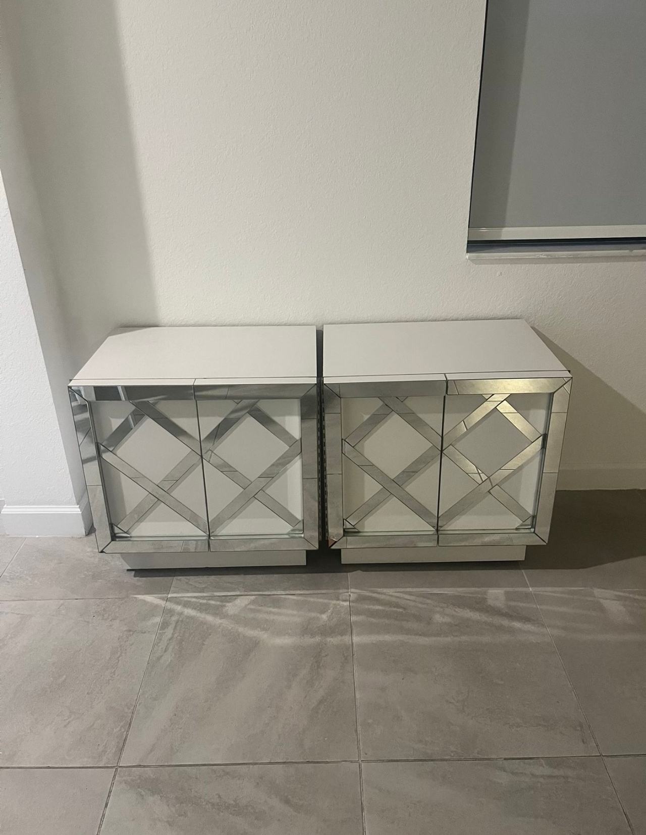 Mirrored Accent Cabinet
