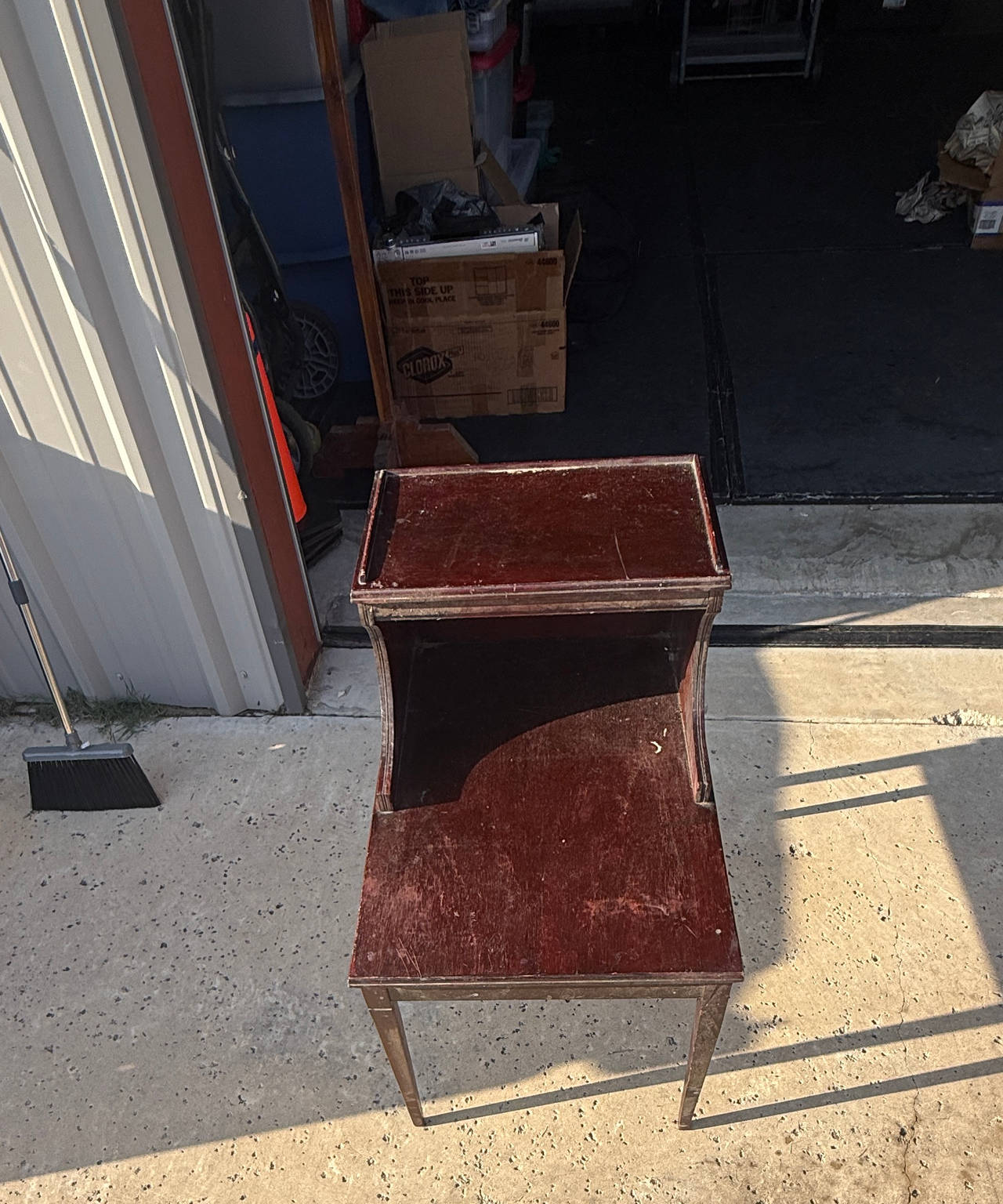 Mid-Century Step End Table