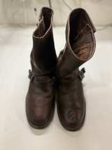 Harley-Davidson Men’s Brown Leather Engineer Motorcycle Boots Double Buckle 10’ - Image 3