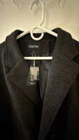 Chartou Black Wool Blend Overcoat - Image 2