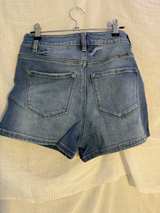 Kancan Clarie Mid Rise Boyfriend Distressed Denim Jeans shorts - Image 2