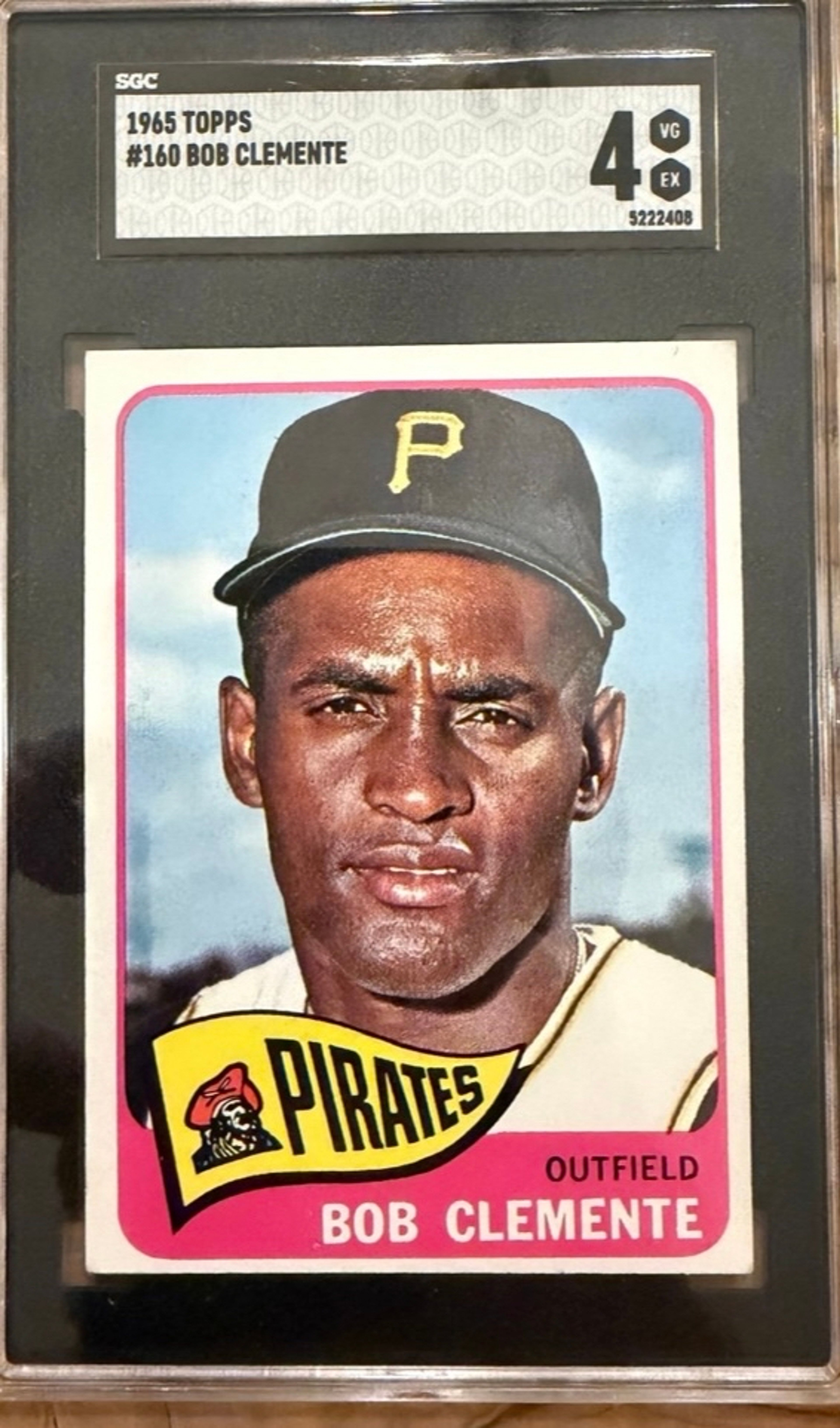 1965 Topps #160 Roberto Clemente SGC 4
