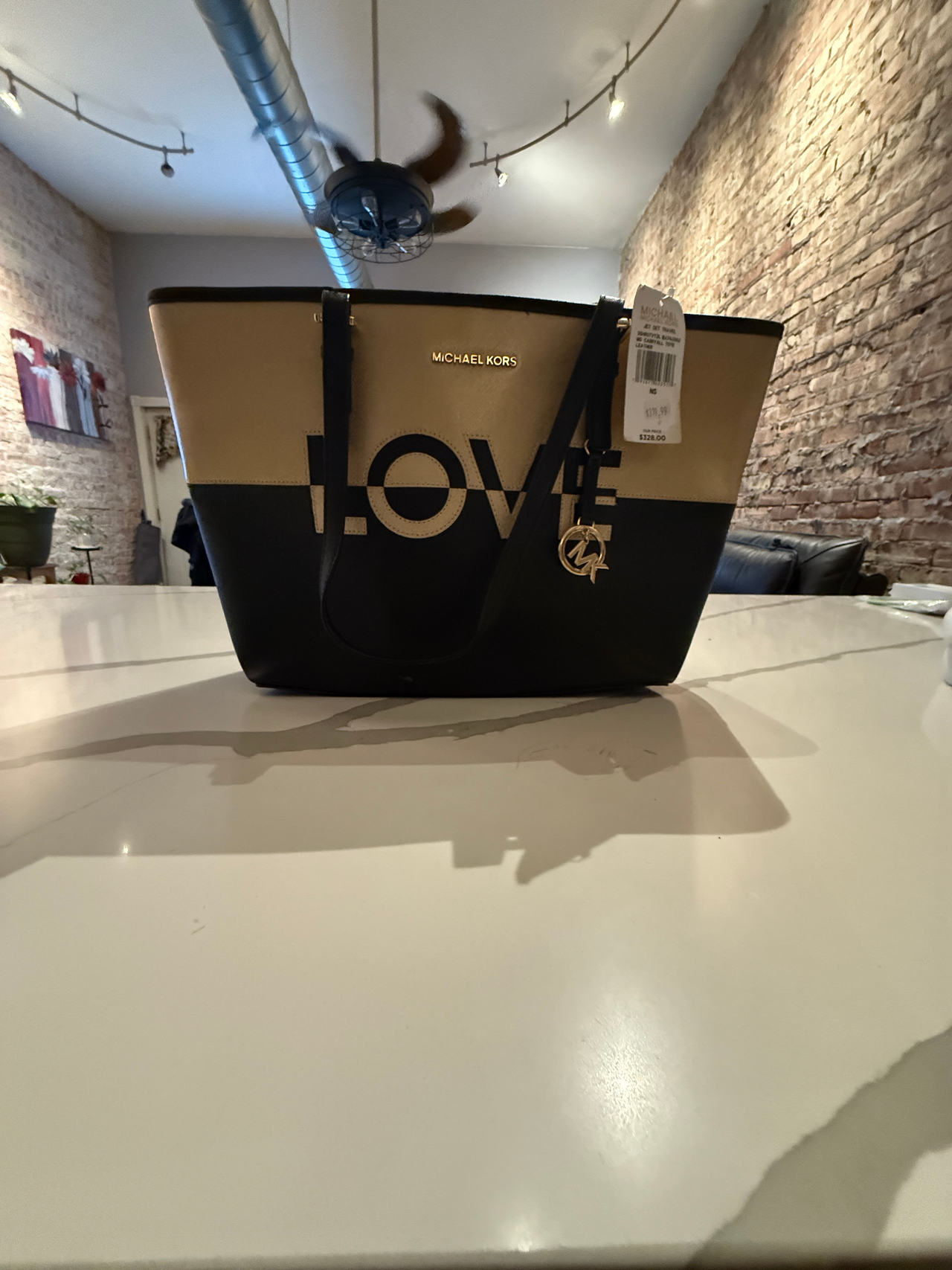 Michael Kors Jet Set Travel Large Love Tote