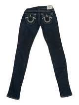 True Religion Skinny Silver Embellished Jeans Women’s Size 27 - Image 2