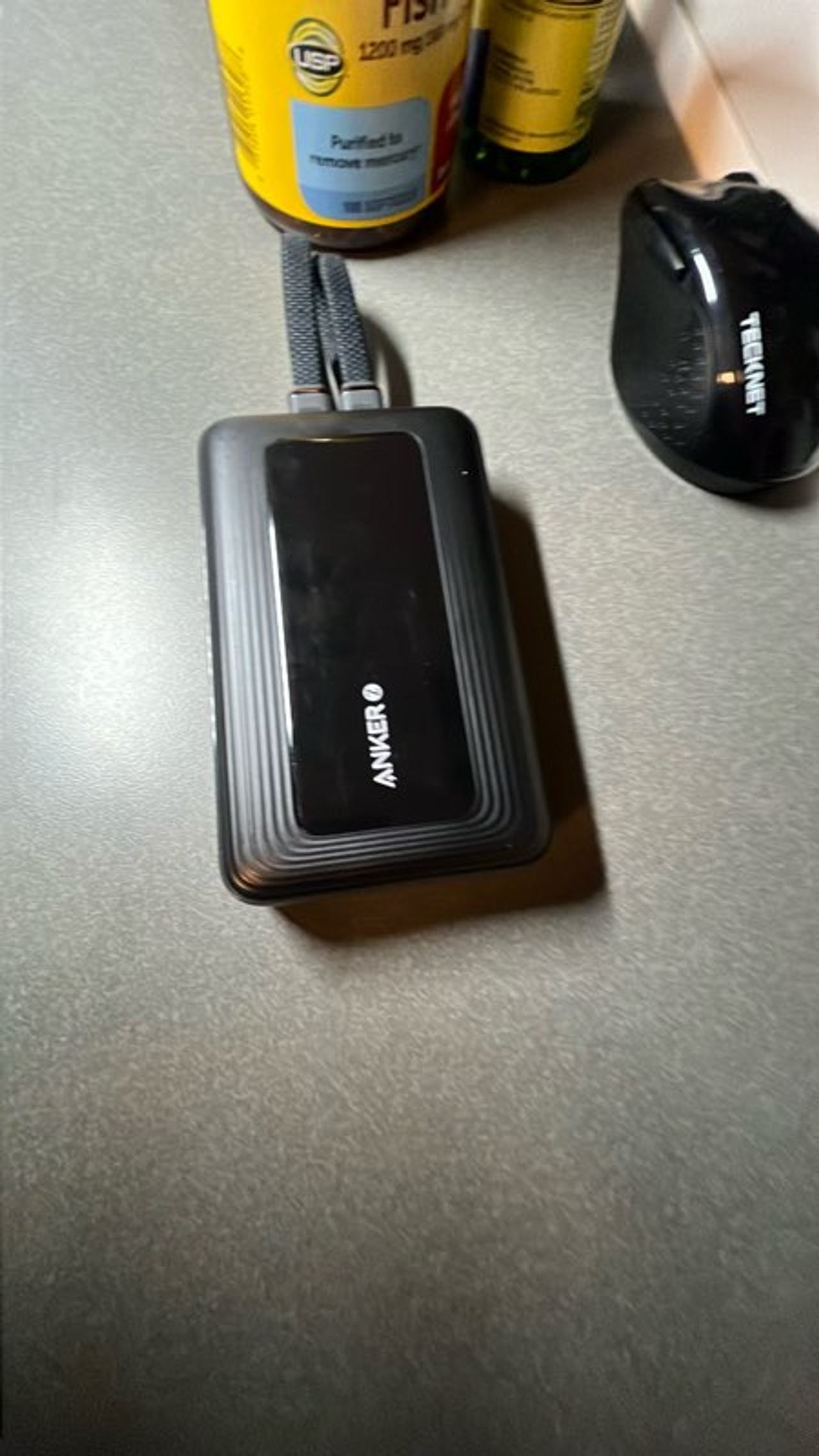 Anker Power Bank with Built-in Lightning Cable