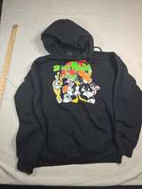 Space Jam Looney Tunes Graphic Hoodie Black Large - Image 4
