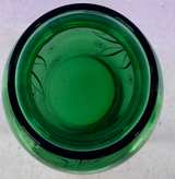 Mid-Century Anchor Hocking Emerald Green & Gold Mini Bud Vase - Image 2