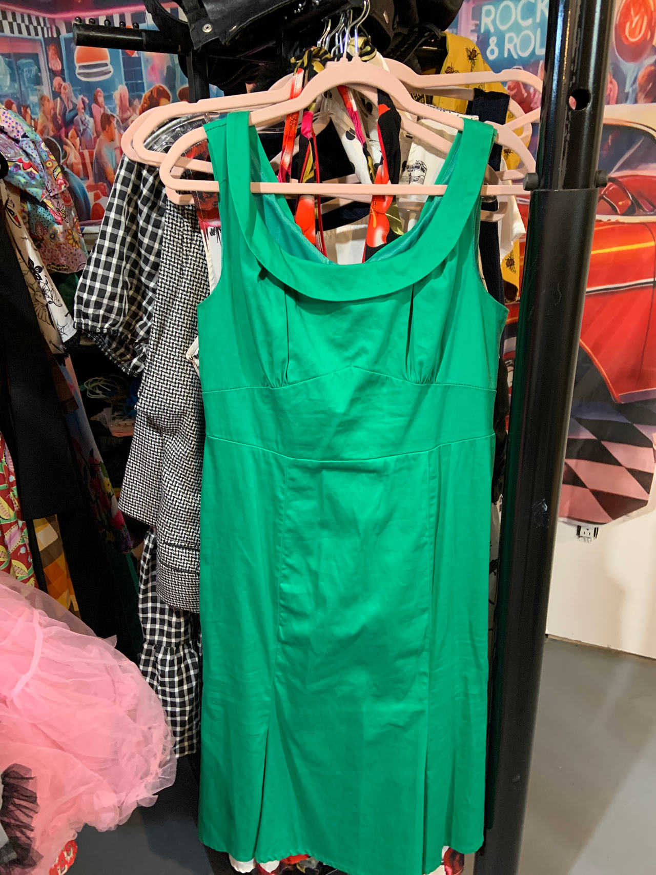 Green Sleeveless Dress