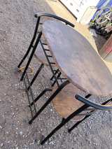 3-Piece Metal & Wood Breakfast Nook outdoor Set - Image 6