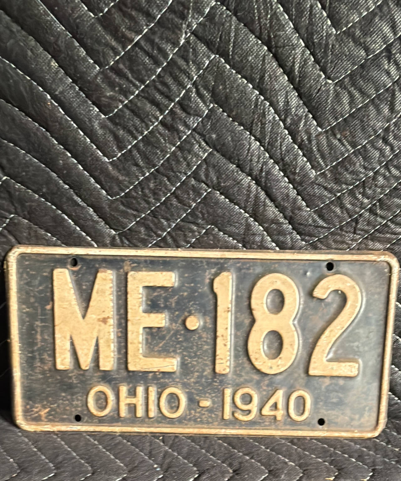 1940 Ohio License Plate ME-182