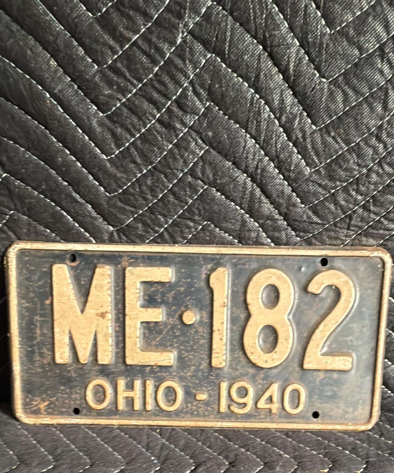 1940 Ohio License Plate ME-182
