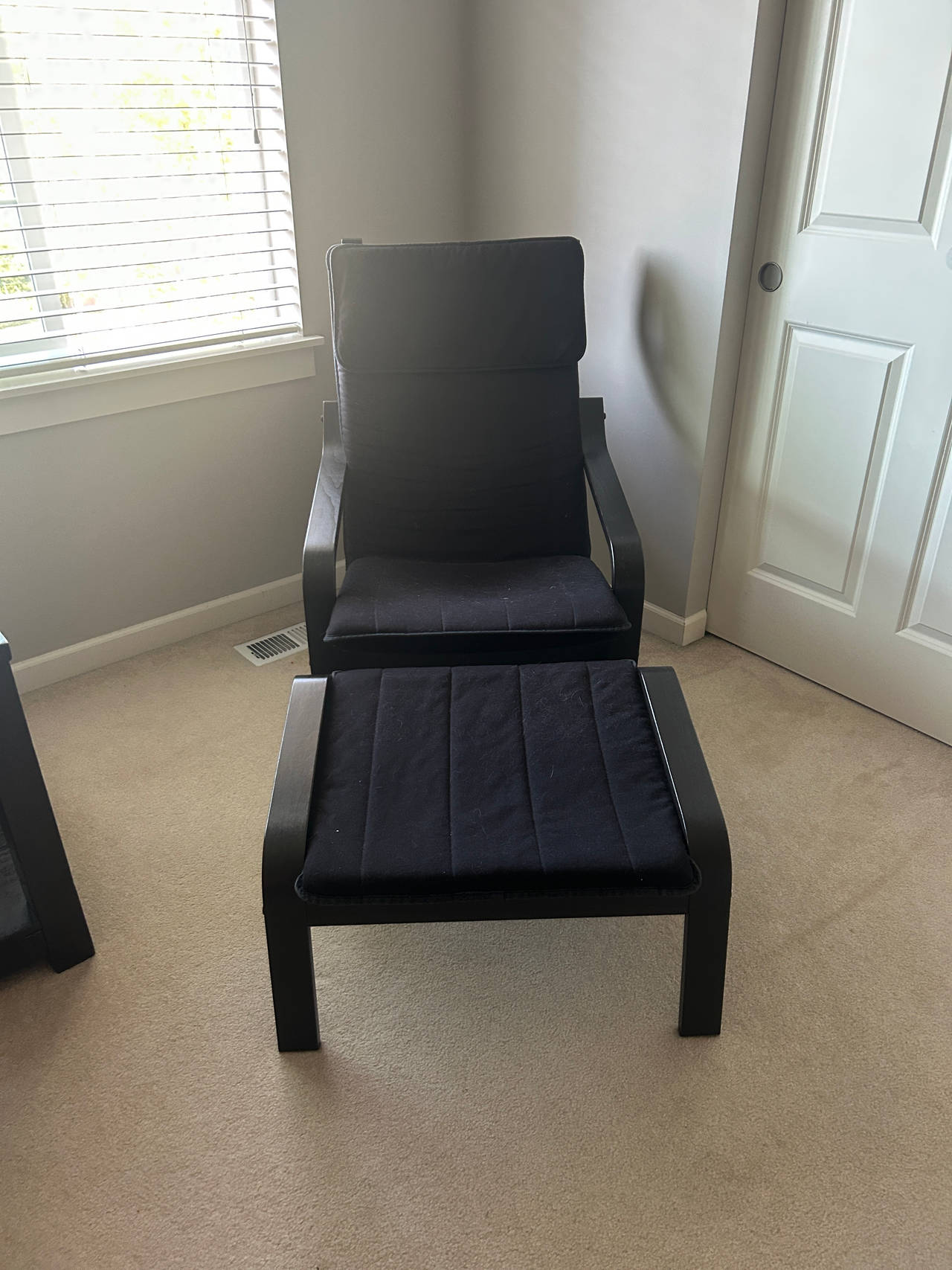 IKEA POÄNG Armchair and Ottoman