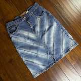 London blue denim ribbed skirt y2k preppy style size medium  - Image 1