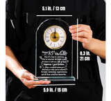 Happy 85th Birthday Quartz Clock Plaque Gifts for Women Men, 85 Years Old Birthd - Image 4