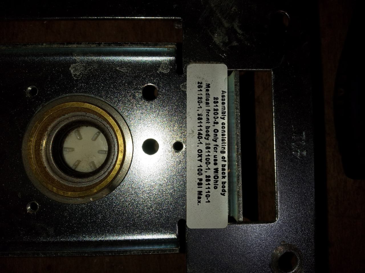 ohio Medical Gas Outlet assembly 261203-2