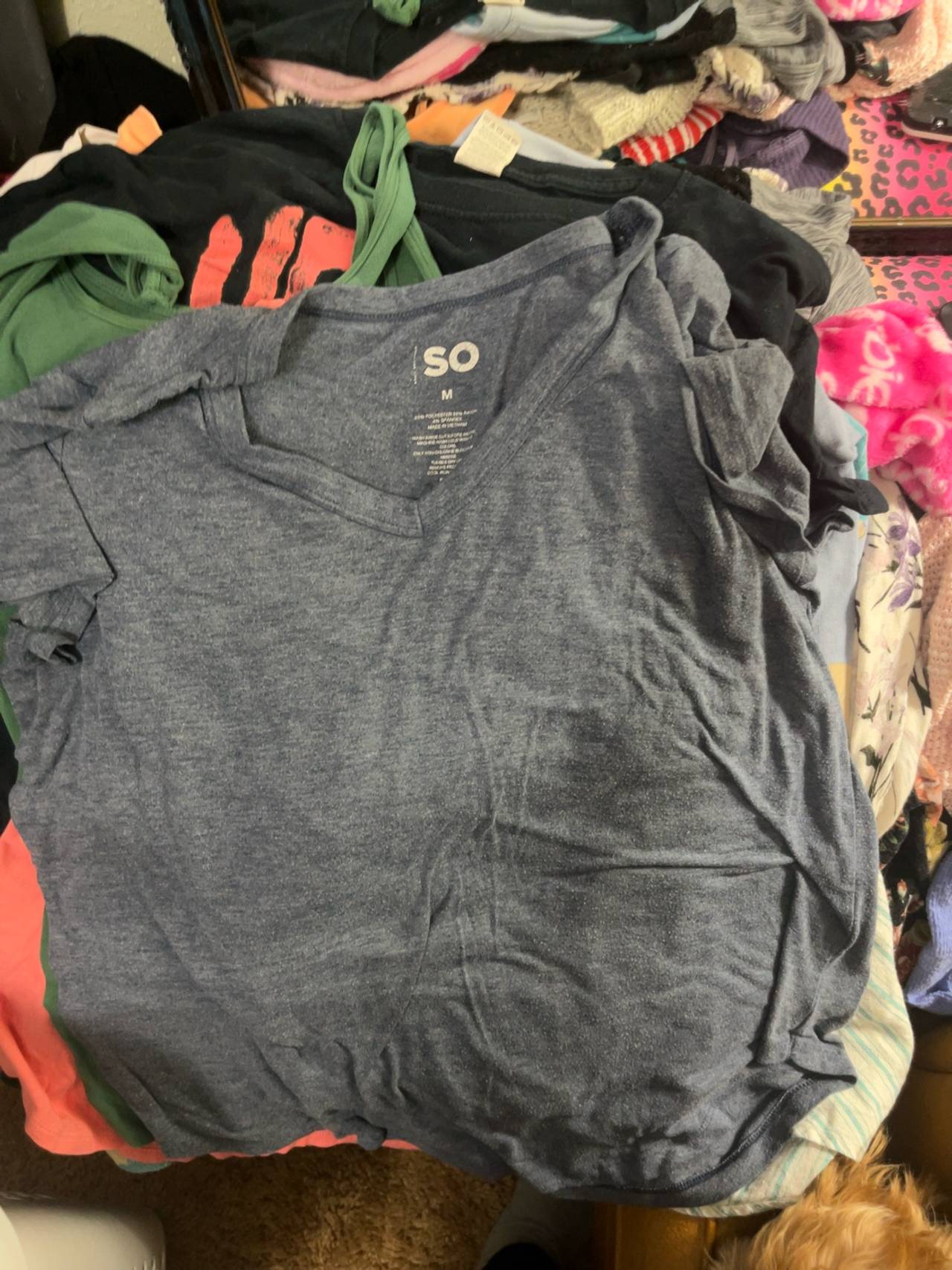 Amazon Women's Gray Modal V-Neck T-Shirt
