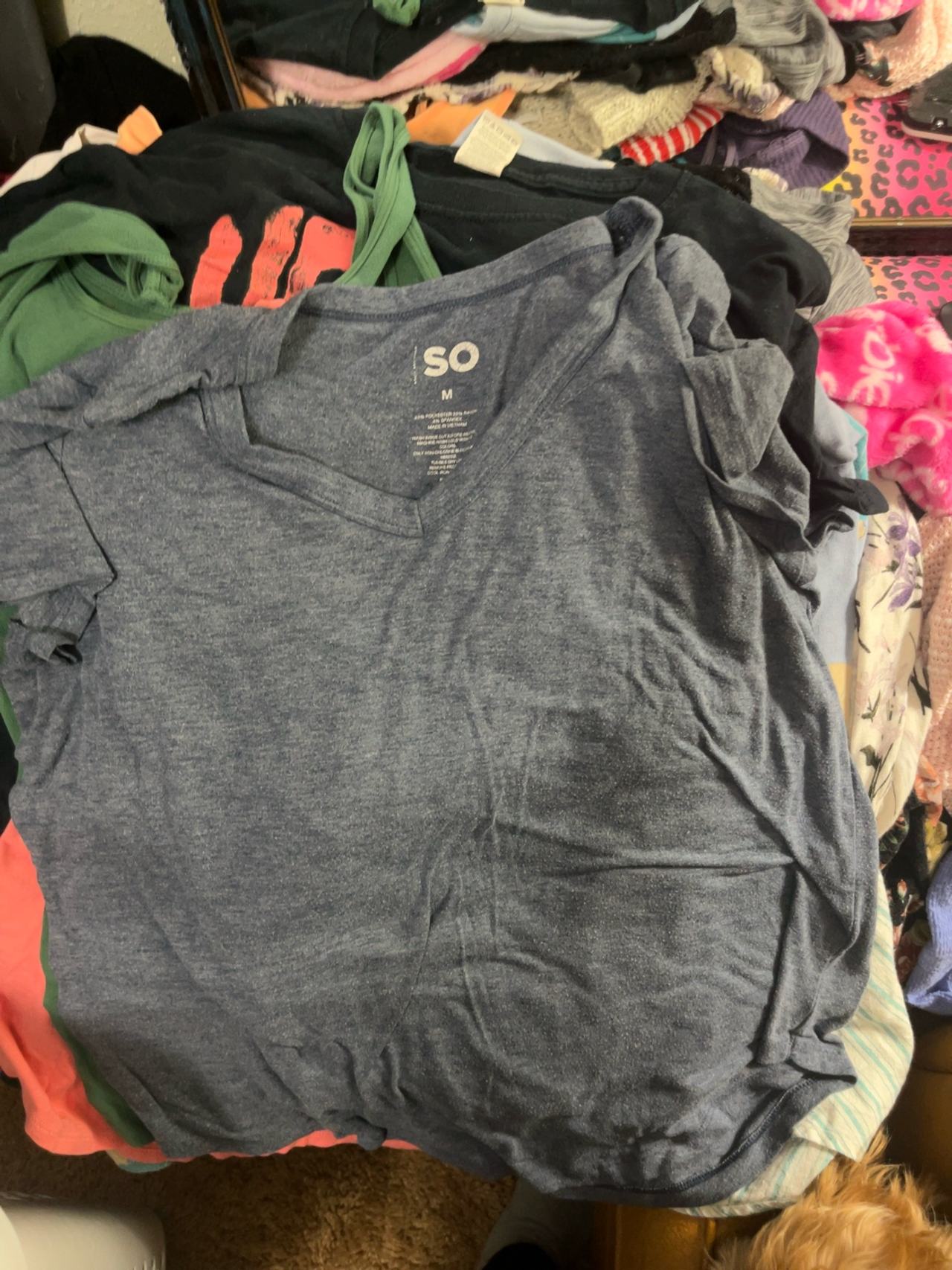Amazon Women's Gray Modal V-Neck T-Shirt