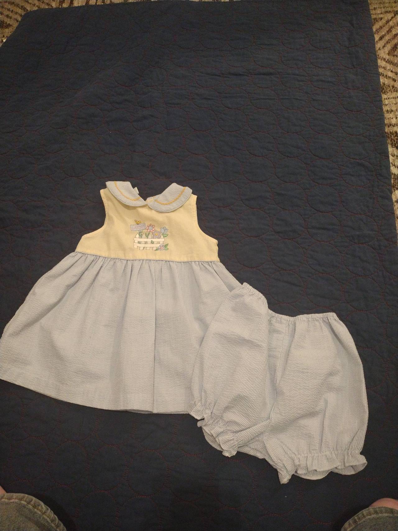 Seersucker Dress with Bloomers