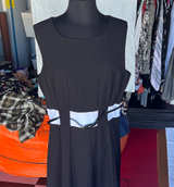 Calvin Klein Sleeveless Colorblock Belted Dress - Image 1