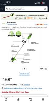 Greenworks 40V 12-Inch Cordless String Trimmer - Image 5