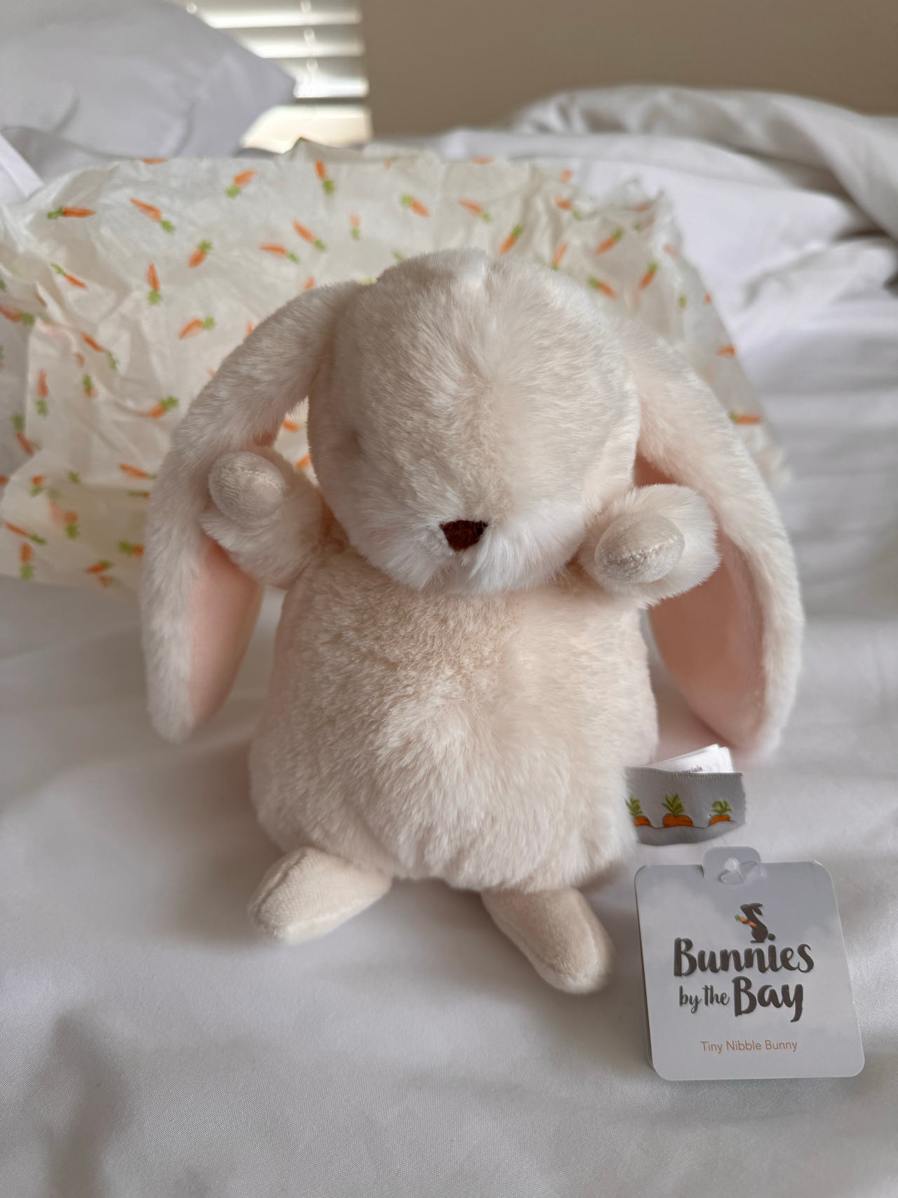 Bunnies by the Bay Tiny Nibble Bunny - Cream
