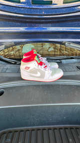 Nike Air Jordan 1 Retro Mid 'Hare' Light Silver/White - Image 3