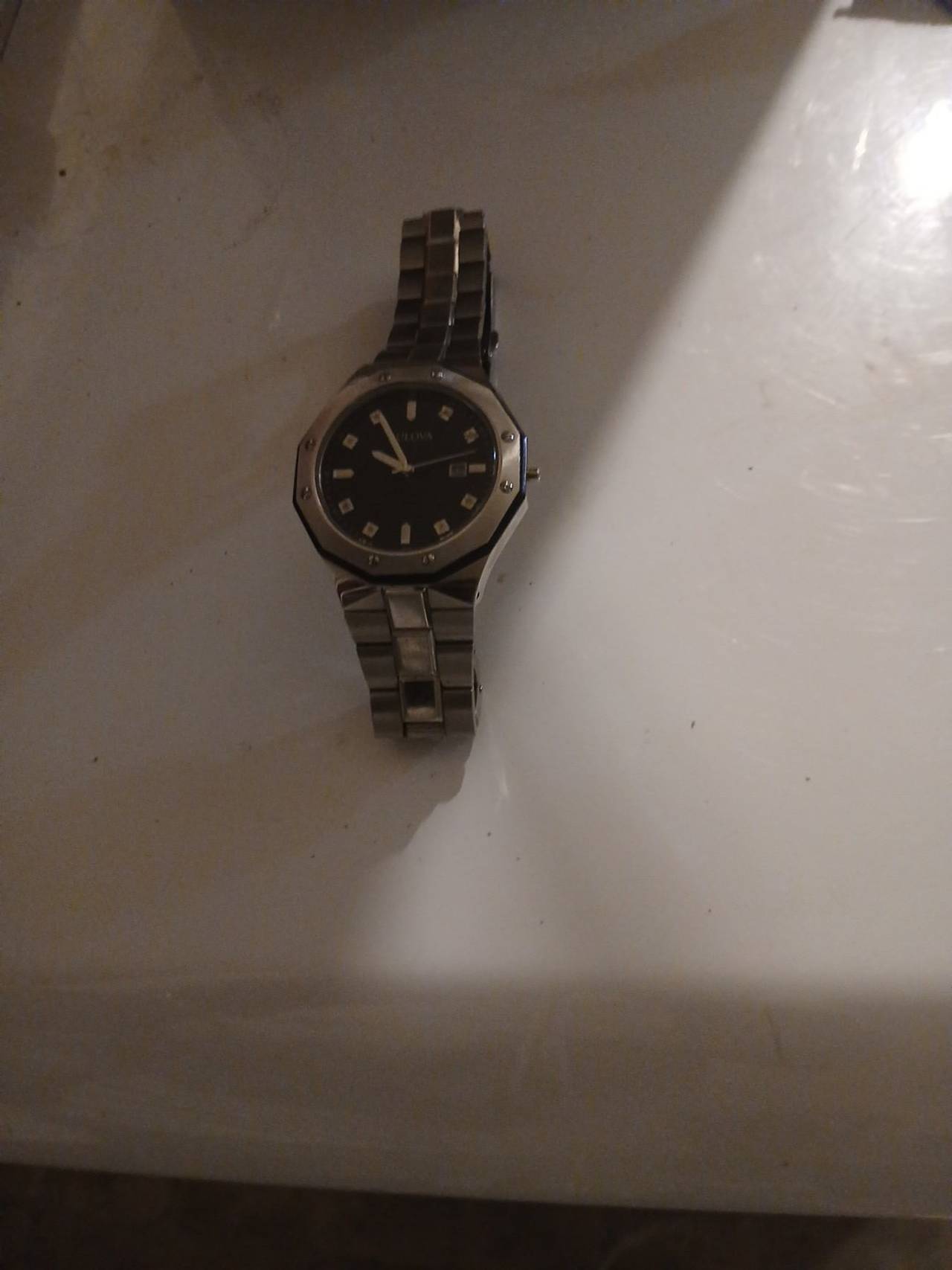 Bulova Octagonal Bezel Quartz Watch