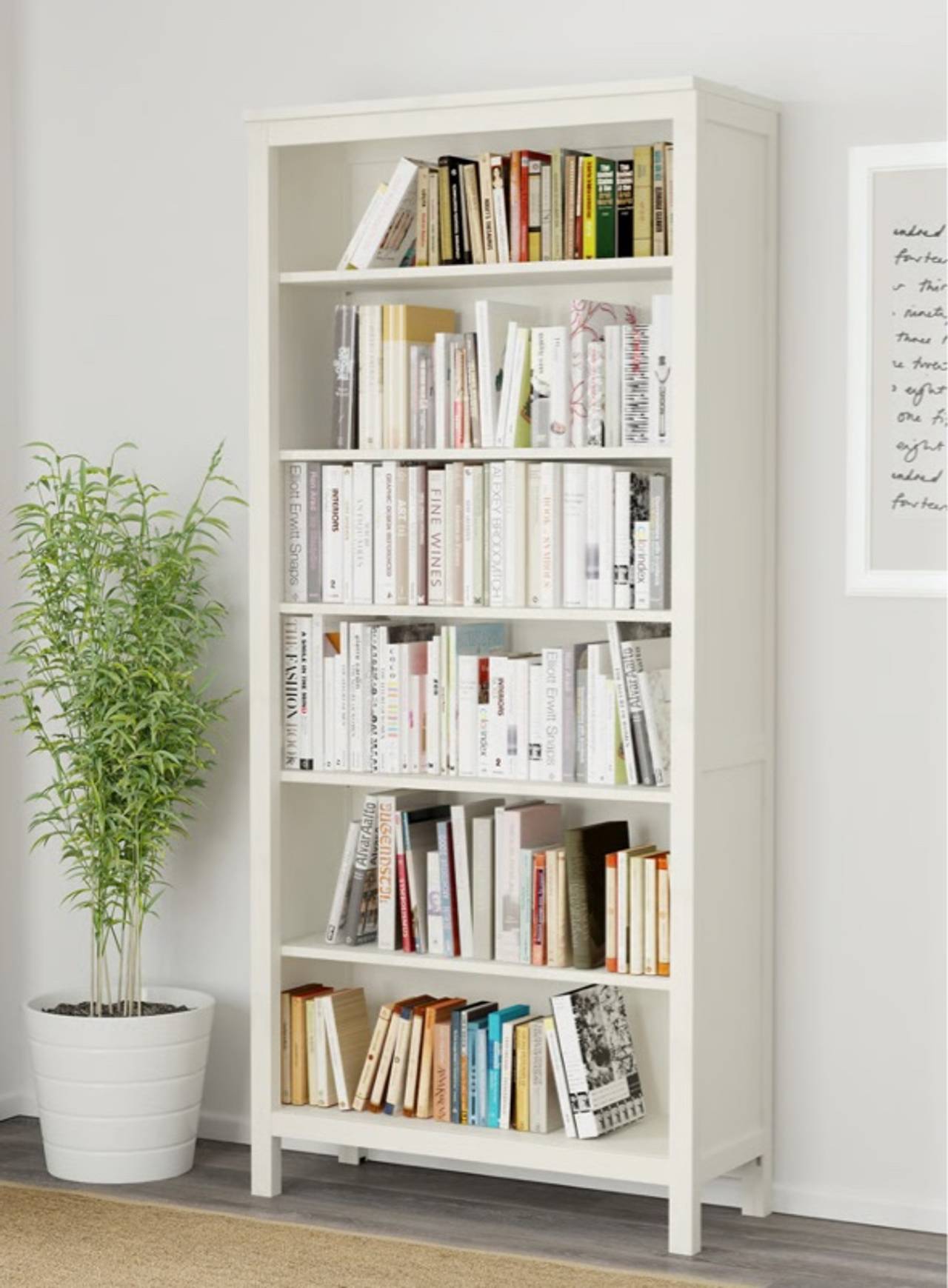 IKEA Hemnes Bookshelf in White Stain-  Solid Wood