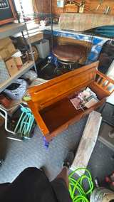 Mission Style Wood Storage Bench - Image 2