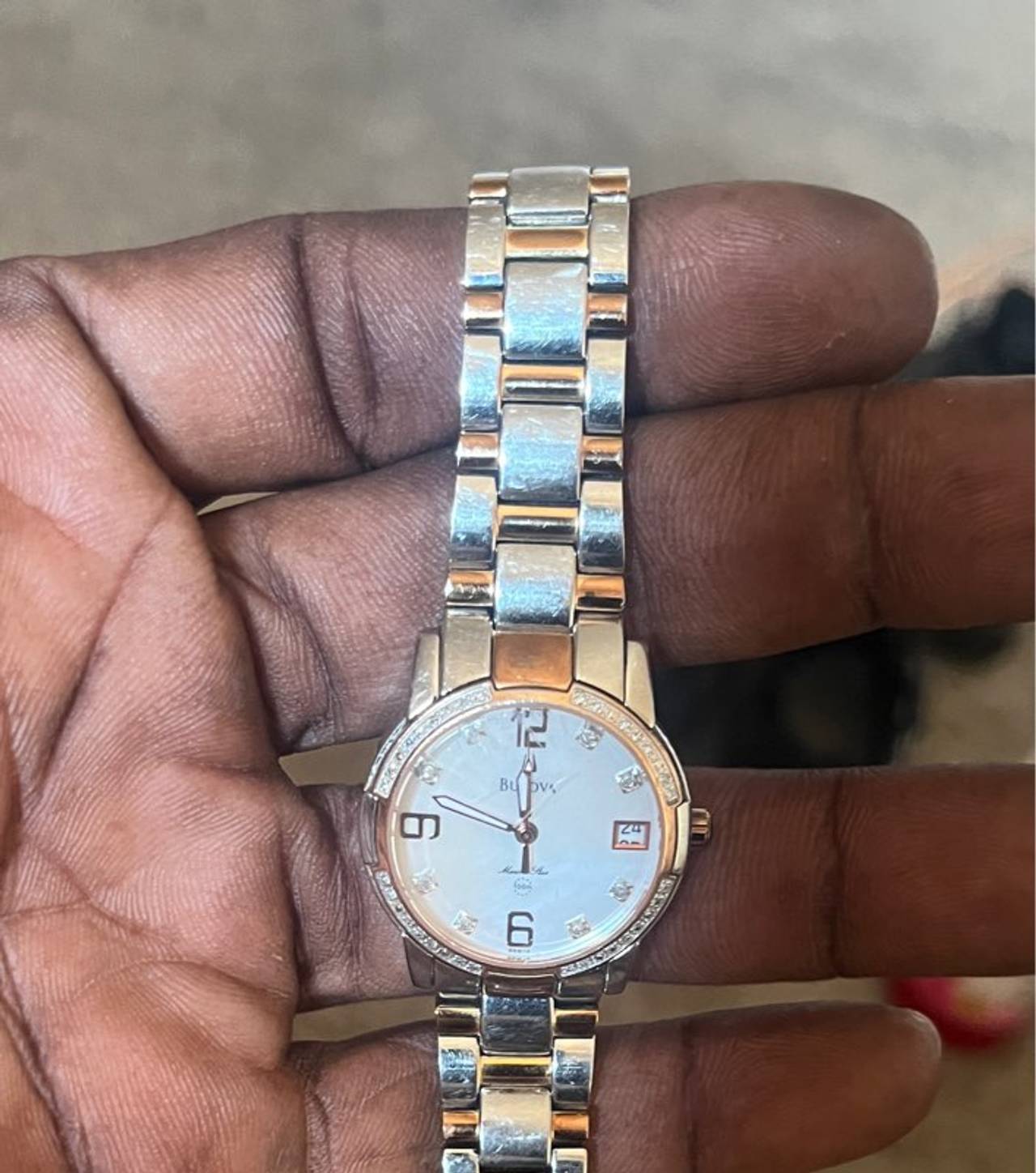 Bulova Marine Star Diamond Two-Tone Ladies Watch