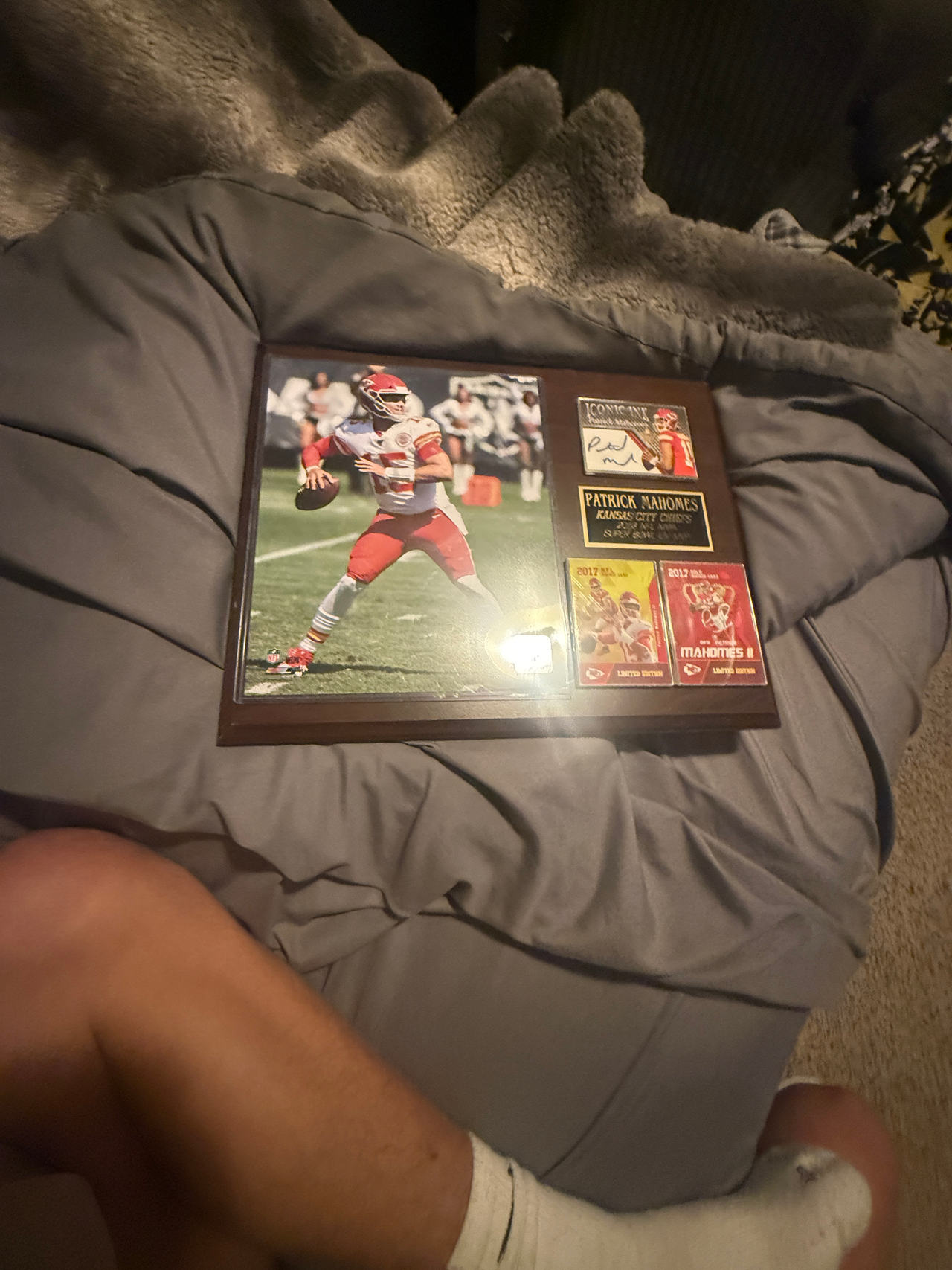 Patrick Mahomes Kansas City Chiefs Framed Memorabilia Plaque