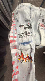 Kloud9 Denim Jeans with Graffiti Sides - Image 3