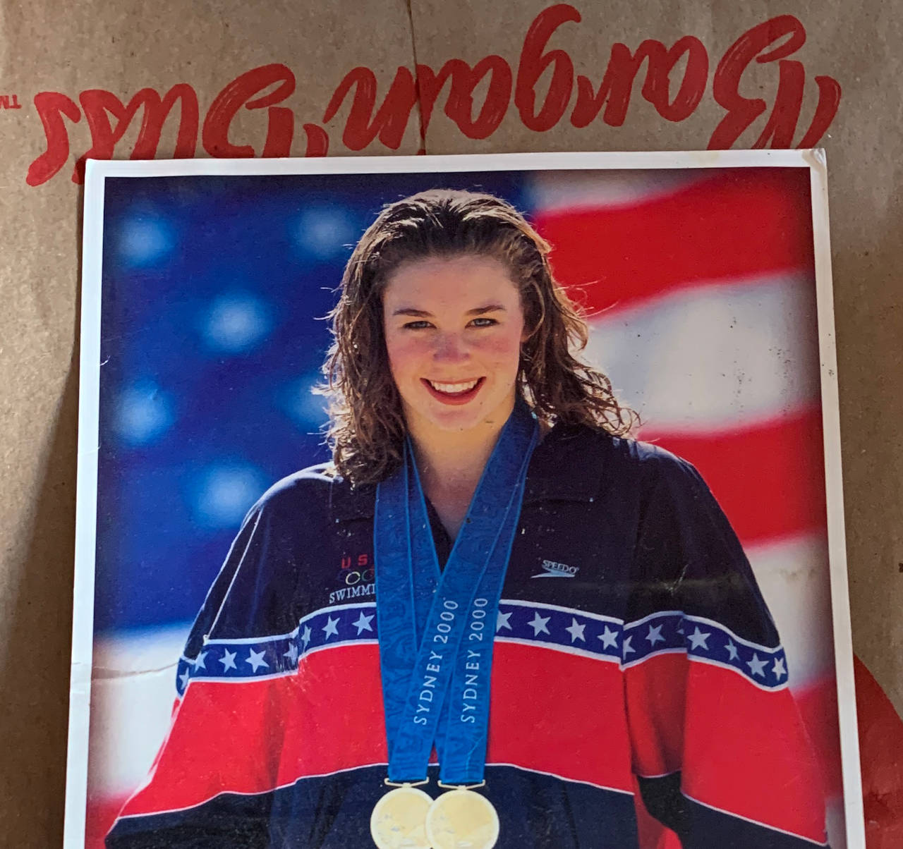Misty Hyman 2000 Sydney Olympics Gold Medal Photograph