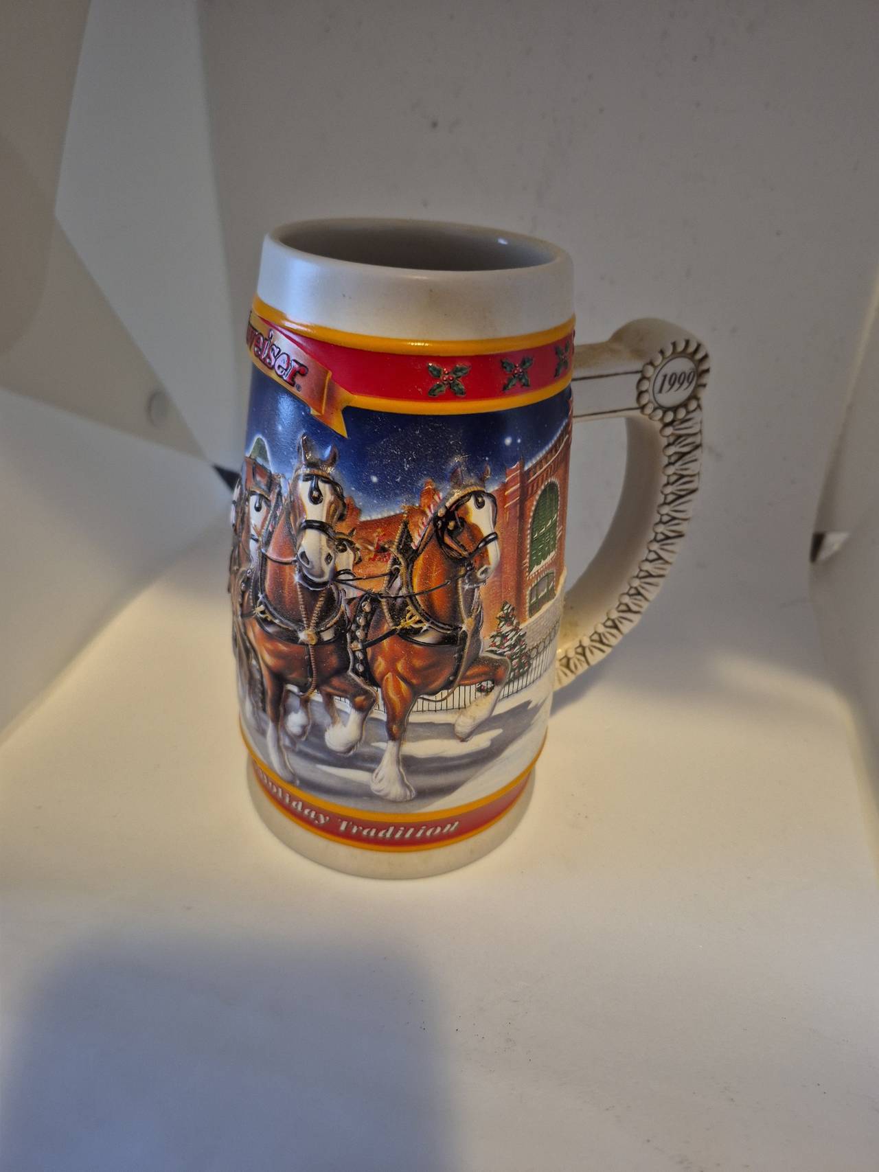 Budweiser 1999 Holiday Stein