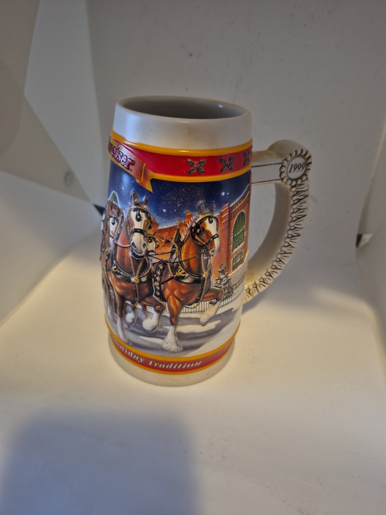 Budweiser 1999 Holiday Stein