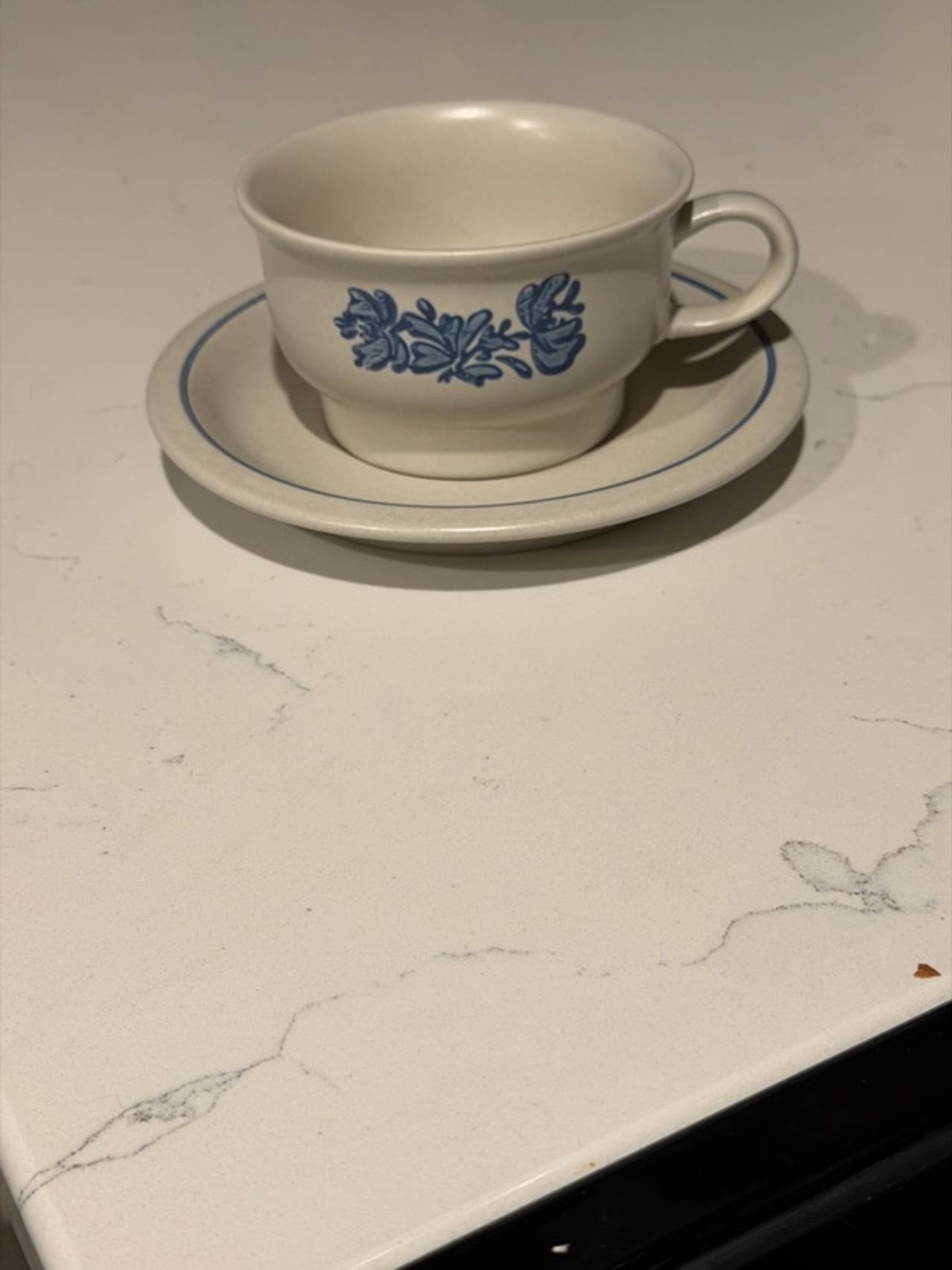 Pfaltzgraff Yorktowne Stoneware Coffee Cup & Saucer Set