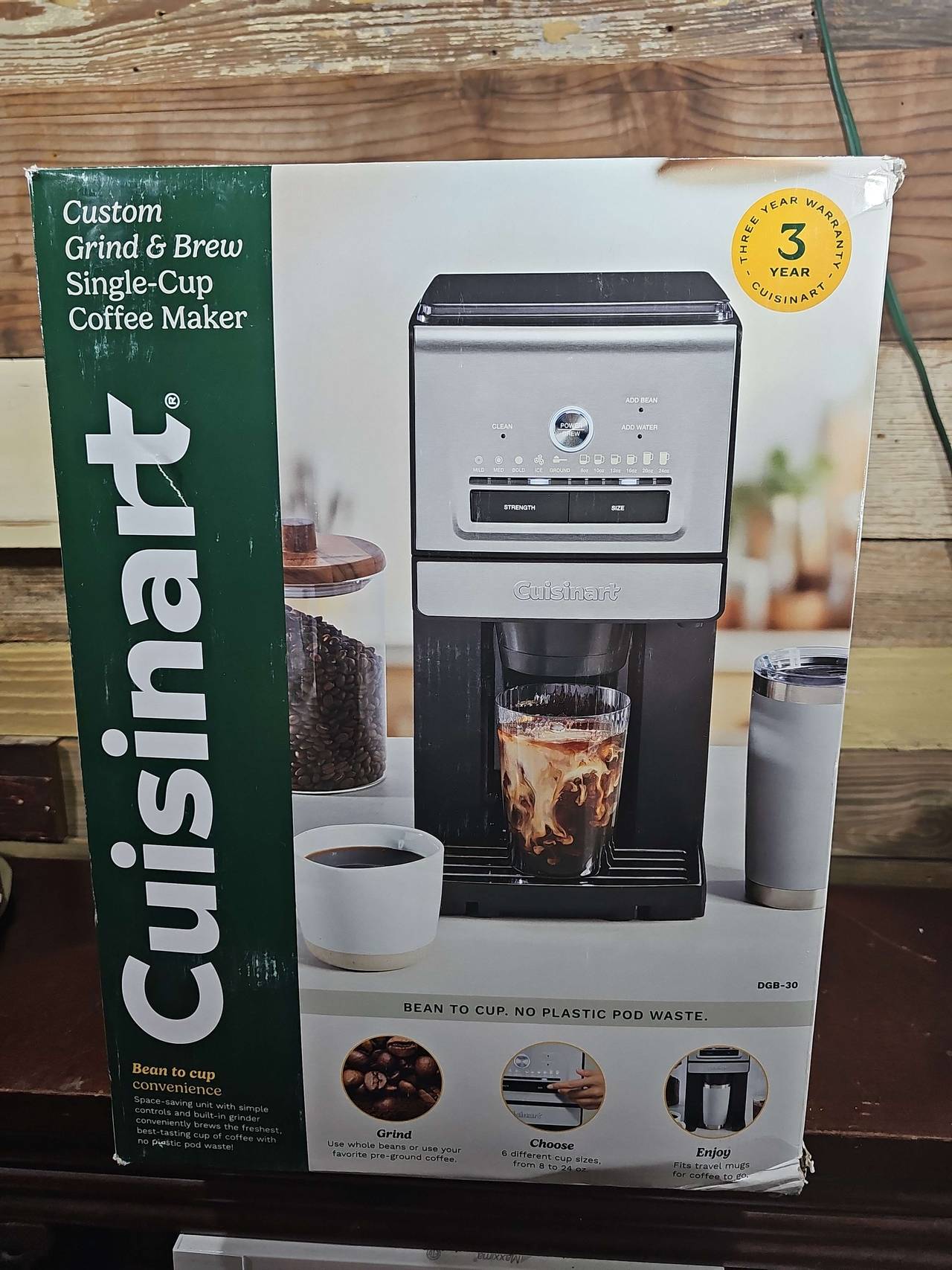 Cuisinart DGB-20 Custom Grind & Brew Single-Cup Coffee Maker