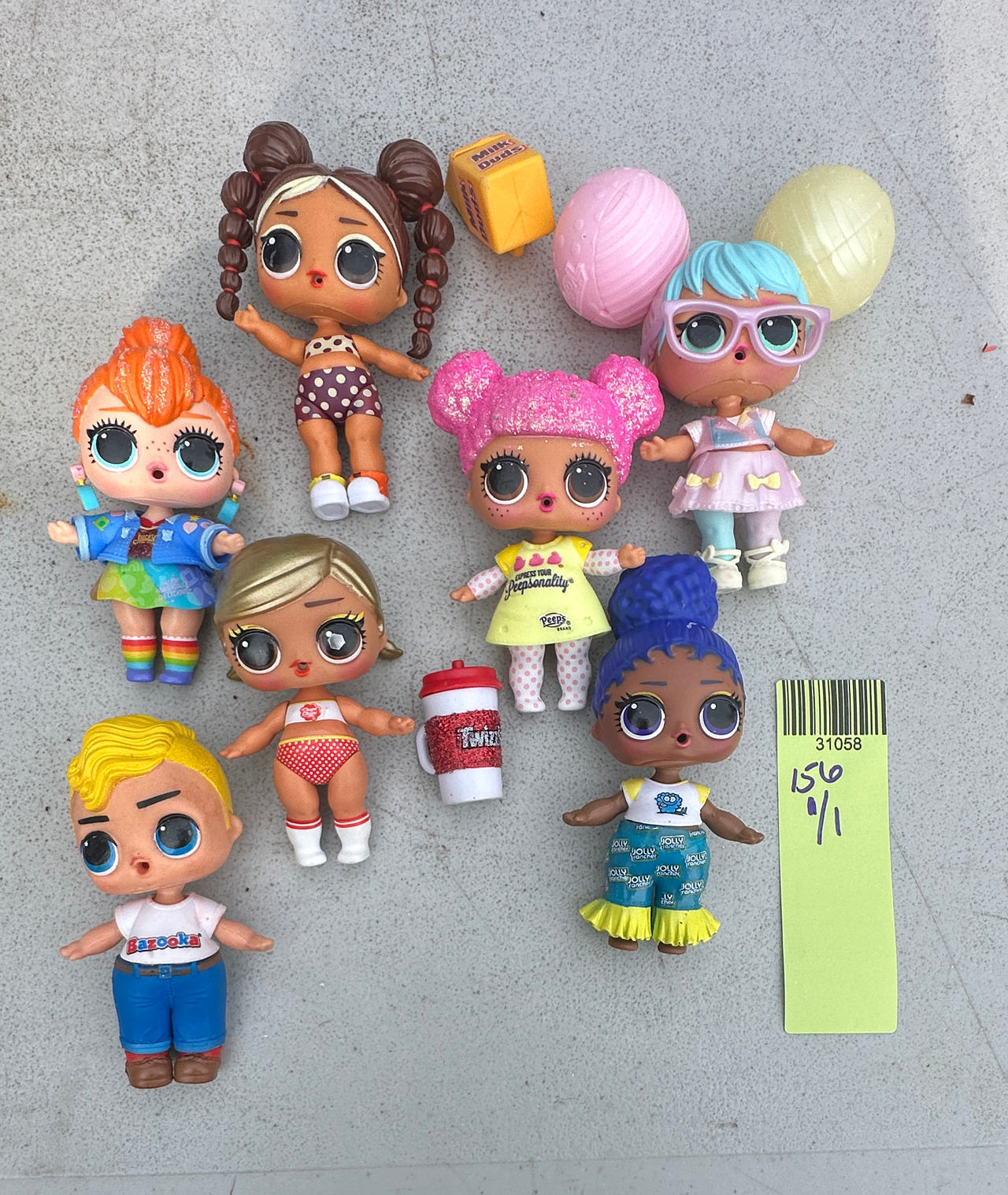 L.O.L. Surprise! Loves Mini Sweets Doll Lot. 156