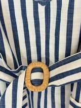 Kayce Hughes Striped Sleeveless Belted Dress size 6 - Image 5