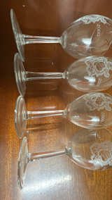 Custom Engraved Clear Wine Glass - Image 4