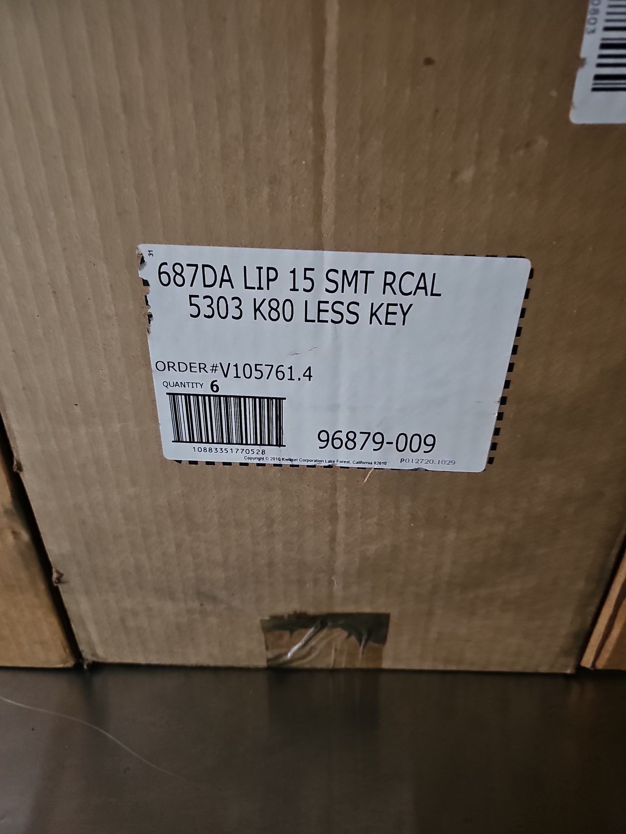 Kwikset Lido Entry Lever 6-Pack