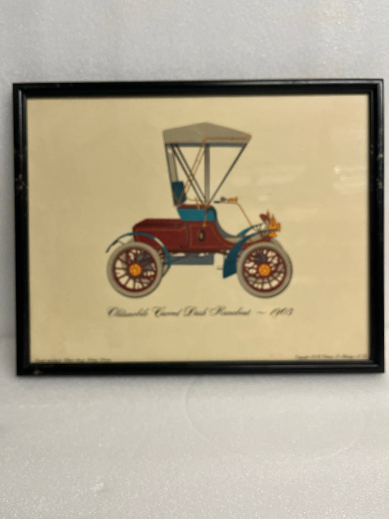 Oldsmobile Curved Dash Runabout 1903 Framed Print