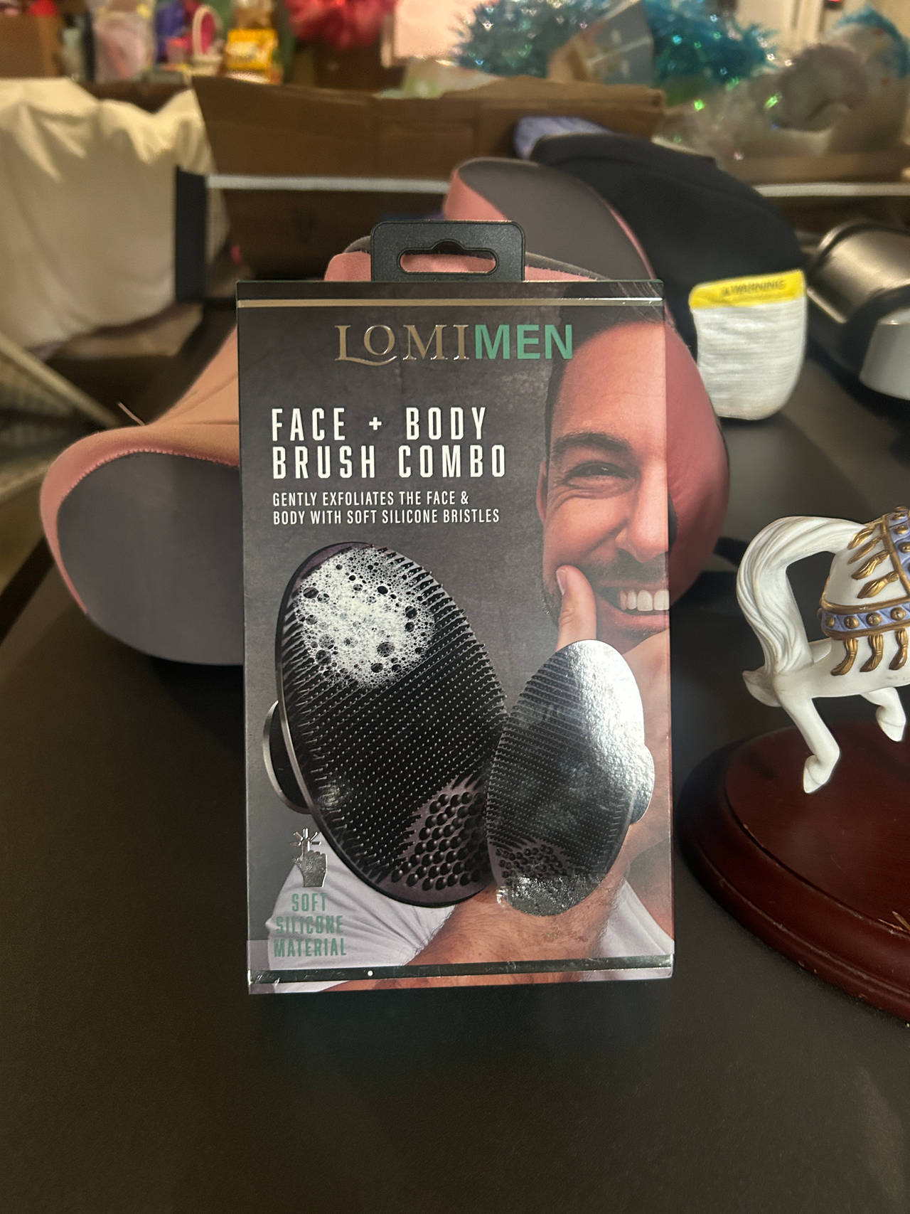 Lomi Men Face + Body Brush Combo