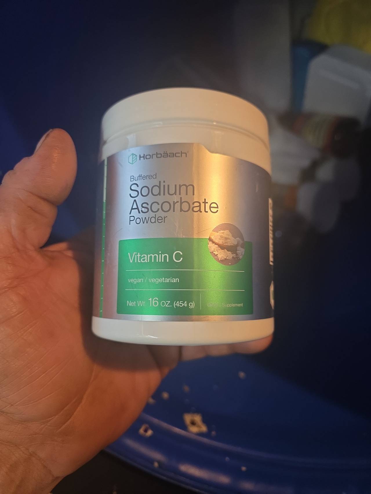 Horbäach Buffered Sodium Ascorbate Powder Vitamin C 16 oz